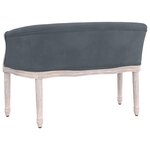 vidaXL Banc Gris foncé 98x56x69 cm Velours