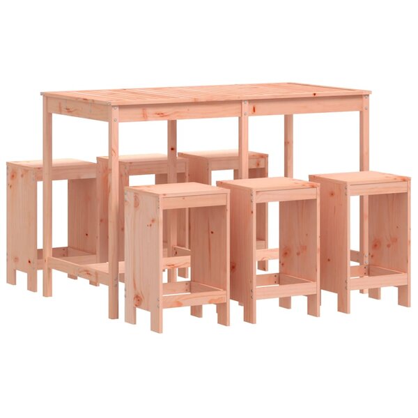 vidaXL Ensemble de bar de jardin 7 Pièces bois massif douglas