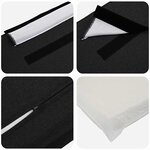 vidaXL Tête de lit capitonnée Naturel et Noir 80 cm Pin massif