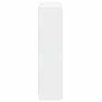 vidaXL Bibliothèque avec portes blanc 136x37x142 cm bois d'ingénierie
