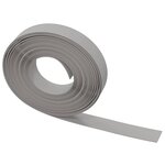 vidaXL Bordures de jardin 5 Pièces gris 10 m 10 cm polyéthylène