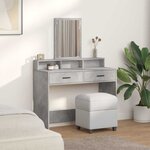 vidaXL Table de Toilette Gris béton 100 x 41 x 140 cm