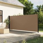 vidaXL Auvent latéral rétractable taupe 180x500 cm