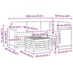 vidaXL Ensemble de canapés d'extérieur 5 pc Naturel et gris clair