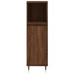 vidaXL Armoire de bain chêne marron 30x30x100 cm bois d'ingénierie