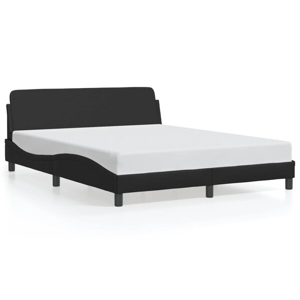 vidaXL Cadre de lit sans matelas noir 160x200 cm similicuir