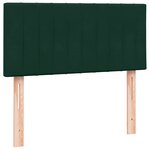 vidaXL Sommier à lattes de lit et matelas vert foncé 80x220 cm velours