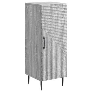 vidaXL Buffet Sonoma gris 33 x 34 5 x 89 5 cm Bois d'ingénierie