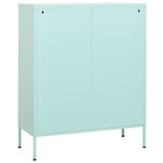 vidaXL Armoire de rangement Vert menthe 80x35x101 5 cm Acier