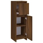vidaXL Armoire de bain Chêne marron 30x30x95 cm Bois d'ingénierie