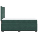 vidaXL Sommier à lattes de lit et matelas Vert foncé 80x200 cm Velours
