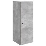 vidaXL Armoire Murale Gris béton 33 x 34 5 x 90 cm Bois d'ingénierie