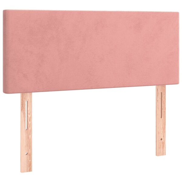 vidaXL Tête de lit Rose 90x5x78/88 cm Velours