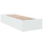 vidaXL Cadre de lit sans matelas blanc 100x200 cm