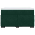 vidaXL Sommier à lattes de lit avec matelas vert foncé 120x190 cm