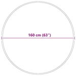 vidaXL Tapis Gris 160 x 160 cm Polypropylène