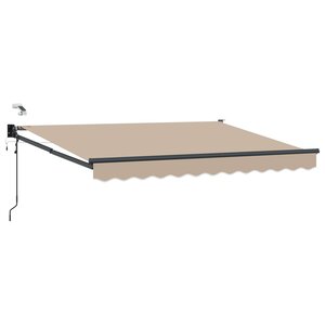 vidaXL Auvent rétractable électrique Beige 3 5 x 2 m