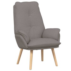 vidaXL Fauteuil relaxant Taupe 69 x 74 x 93 cm tissu
