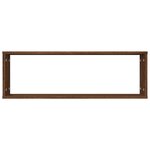 vidaXL Étagères murales cubiques 4 Pièces Chêne marron 80x15x26 5 cm