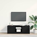 vidaXL Meuble TV Noir 102 x 35 x 36 5 cm Bois d'ingénierie