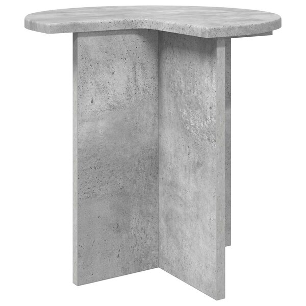 vidaXL Table d'appoint Gris béton Ø 39 x 38 cm Bois d'ingénierie