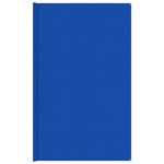 vidaXL Tapis de tente 400x500 cm Bleu PEHD