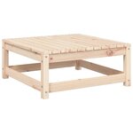 vidaXL Repose-pied de jardin avec coussin bois de pin massif