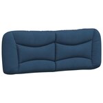 vidaXL Cadre de lit sans matelas Hvar bleu 120x200 cm tissu