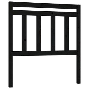vidaXL Tête de lit Noir 96x4x100 cm Bois massif de pin