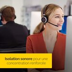 Jabra evolve 40 uc stereo headset - casque audio unified communications pour voip softphone avec annulation passive du bruit - c