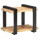 vidaXL Table de chevet 50x40x40 cm Bois de manguier brut