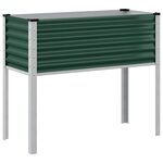 vidaXL Jardinière vert 100x45x90 cm acier