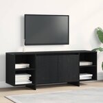 vidaXL Meuble TV Noir 120 x 30 x 40.5 cm Bois d'ingénierie