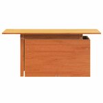 vidaXL Table de jardin cire marron 100x50x75 cm bois massif de pin