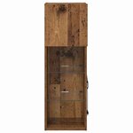 vidaXL Meuble TV mural Bois ancien 30 5 x 30 x 90 cm Bois d'ingénierie