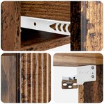vidaXL Cabinet de chevet mural Bois ancien 49 x 34 5 x 20 cm