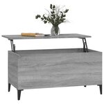 vidaXL Table basse Sonoma gris 90x44 5x45 cm Bois d'ingénierie