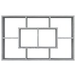 vidaXL Étagère murale Sonoma gris 85x16x52 5 cm Bois d'ingénierie