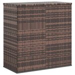 vidaXL Boîte à coussins de jardin Résine tressée 100x49x103 5cm Marron