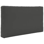 vidaXL Coussin de canapé d'extérieur 2 Pièces Anthracite Polyester