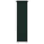 vidaXL Store roulant d'extérieur 60x230 cm Vert foncé PEHD