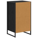 vidaXL Buffet Chêne noir 43 x 36 x 75 5 cm Bois d'ingénierie