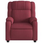 vidaXL Fauteuil inclinable électrique Rouge bordeaux Tissu