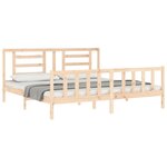 vidaXL Cadre de lit sans matelas 200x200 cm bois massif de pin