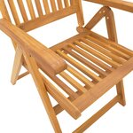 vidaXL Ensemble à manger de jardin 9 Pièces 180x90x75 cm bois d'acacia solide