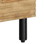 vidaXL Meuble TV marron 80x33x46 cm bois massif de manguier