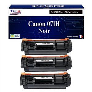 T3AZUR - 3x Toners compatibles avec Canon i-SENSYS LBP-122dw  MF-272dw  MF-275dw remplace Canon 057H Noir - 2 400 pages