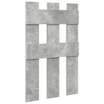 vidaXL Porte-manteau mural avec stockage Gris béton 65 x 3 x 100 cm