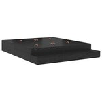 vidaXL Cadre de lit de rangement Chêne noir 180x200 cm