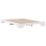 vidaXL Cadre de lit Blanc 207 x 155.5 x 17 cm Bois massif en pin